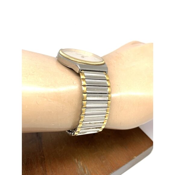 Seiko Men's Watch 6432-7019 Vintage Quartz Silver Dial Date Two Tone Steel 33mm - Picture 12 of 14